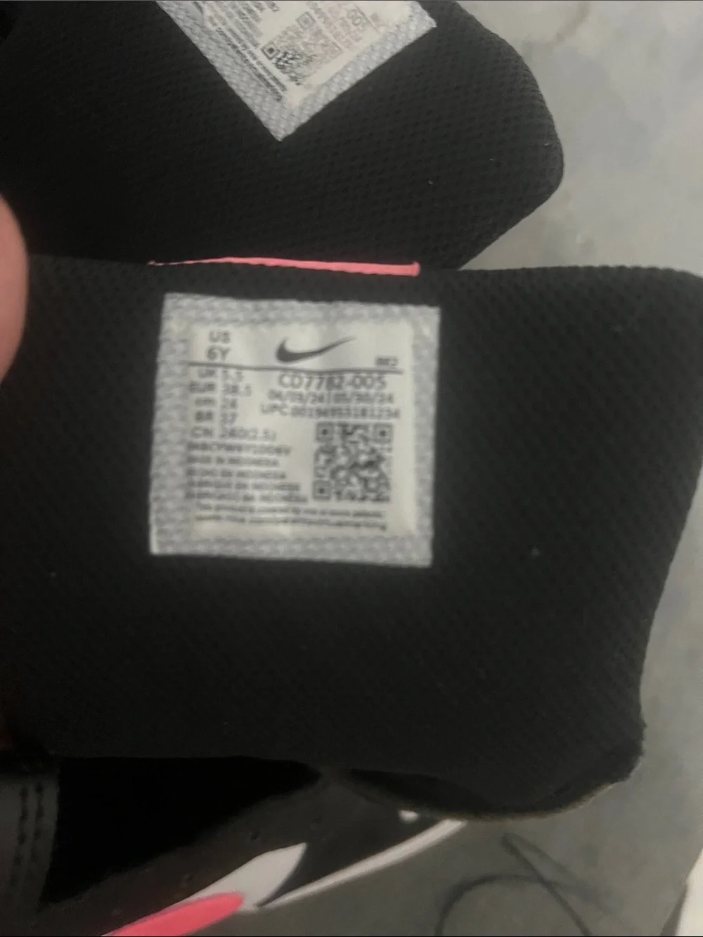 Nike Kids High-Top Sneakers - Black, White & Hot Pink